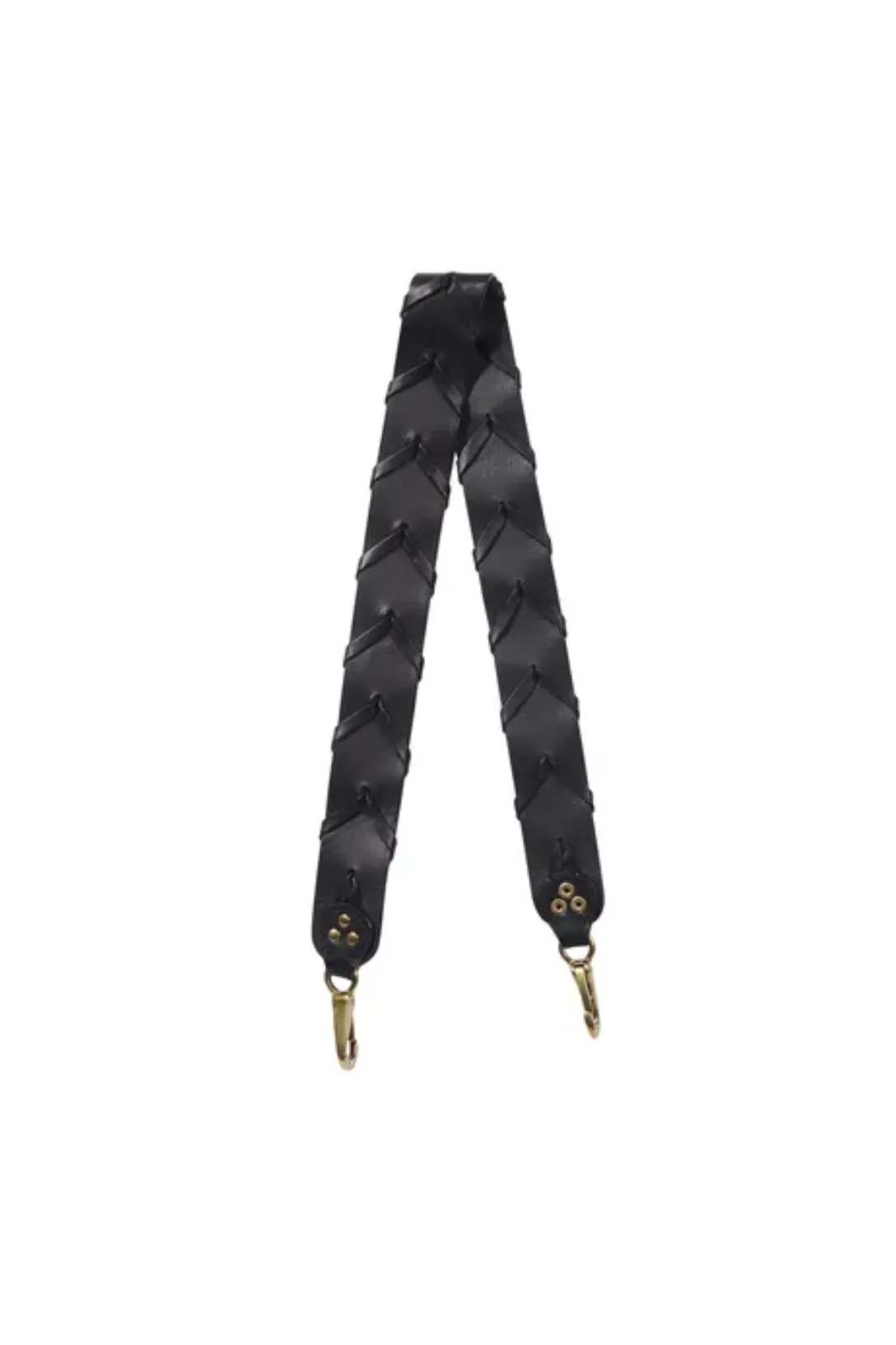 Anse Tressee Strap | Noir Brass