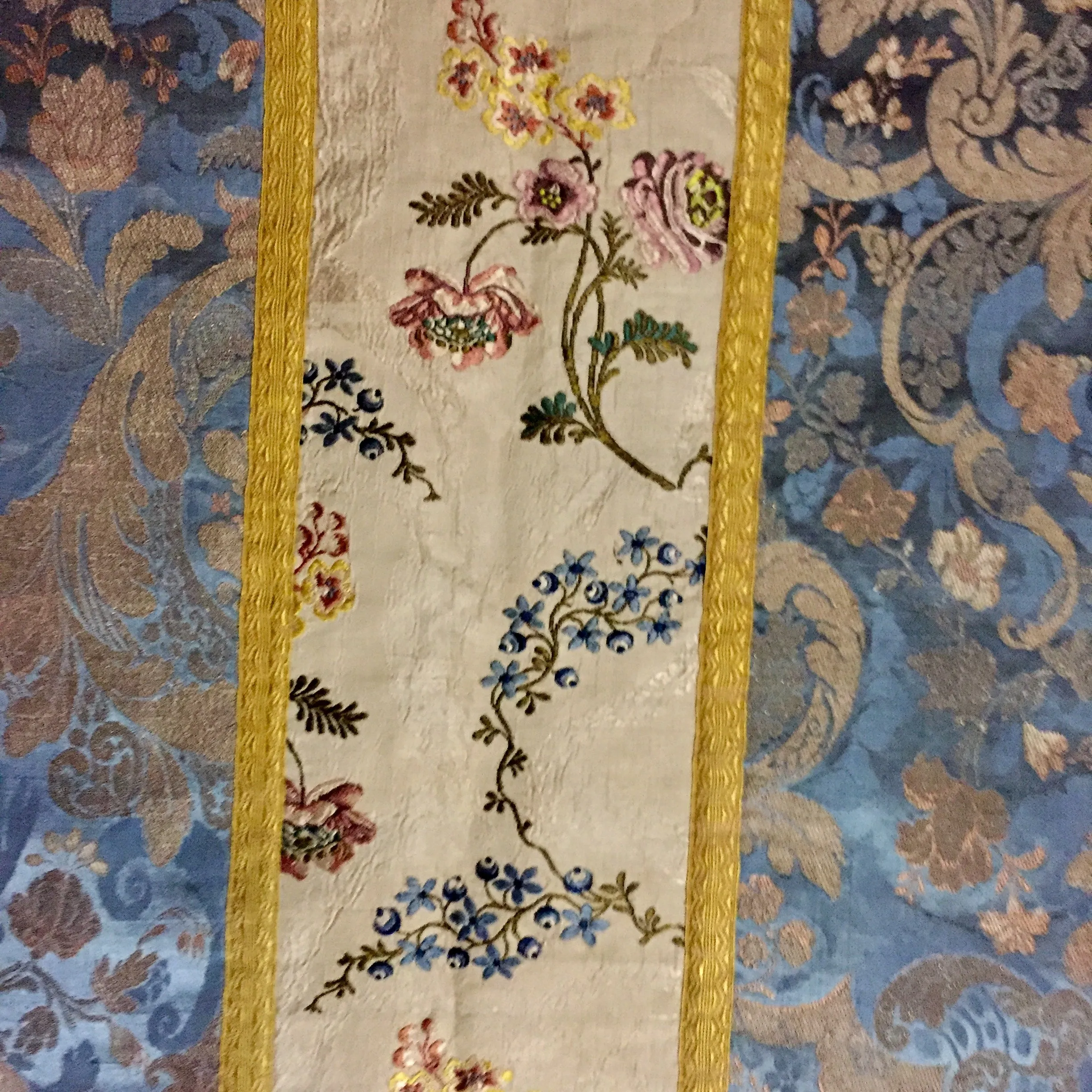 Antique Clerical Robe, Vestment, France, 16th-17th Century, Beautiful Embroidery, Gold Thread
