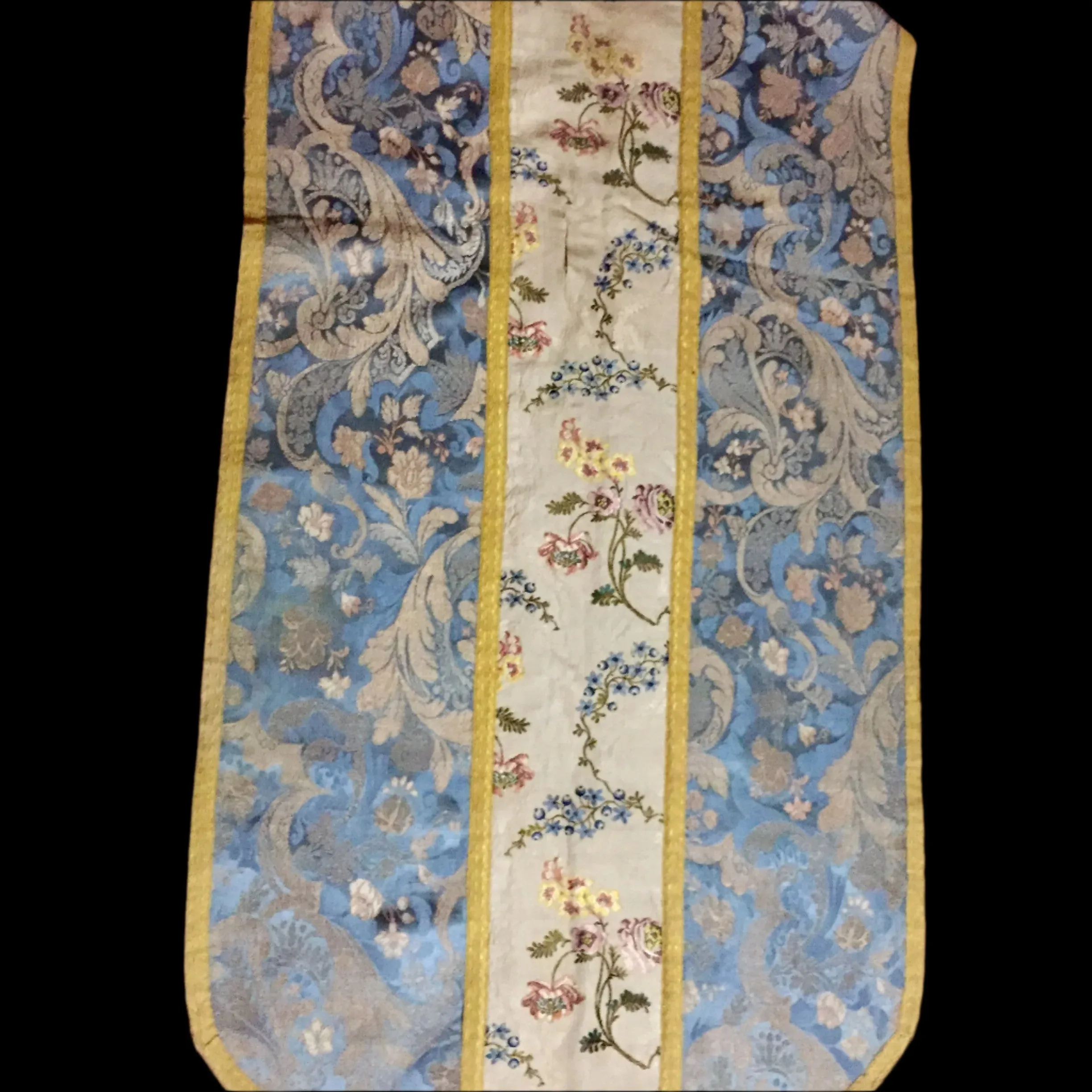 Antique Clerical Robe, Vestment, France, 16th-17th Century, Beautiful Embroidery, Gold Thread