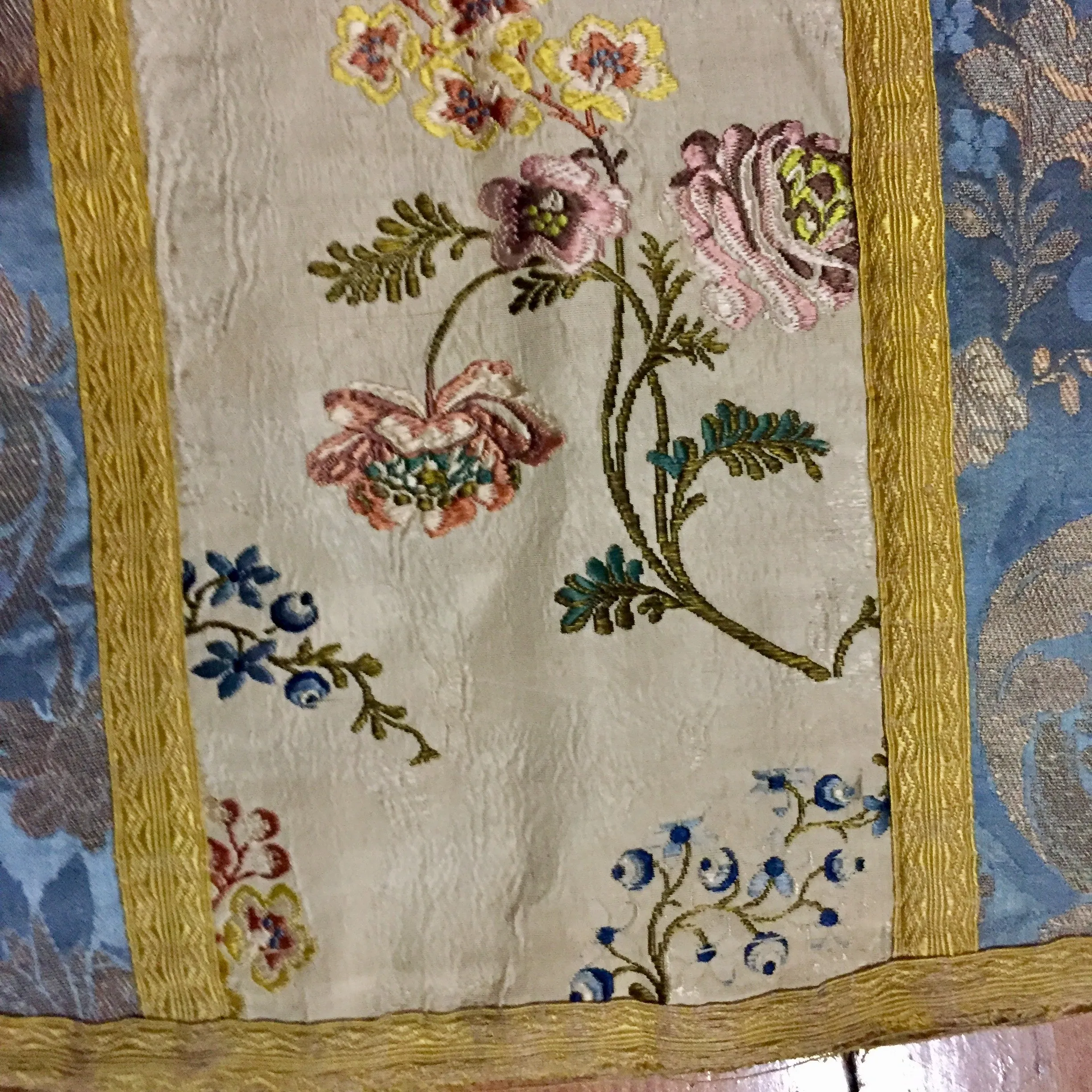Antique Clerical Robe, Vestment, France, 16th-17th Century, Beautiful Embroidery, Gold Thread