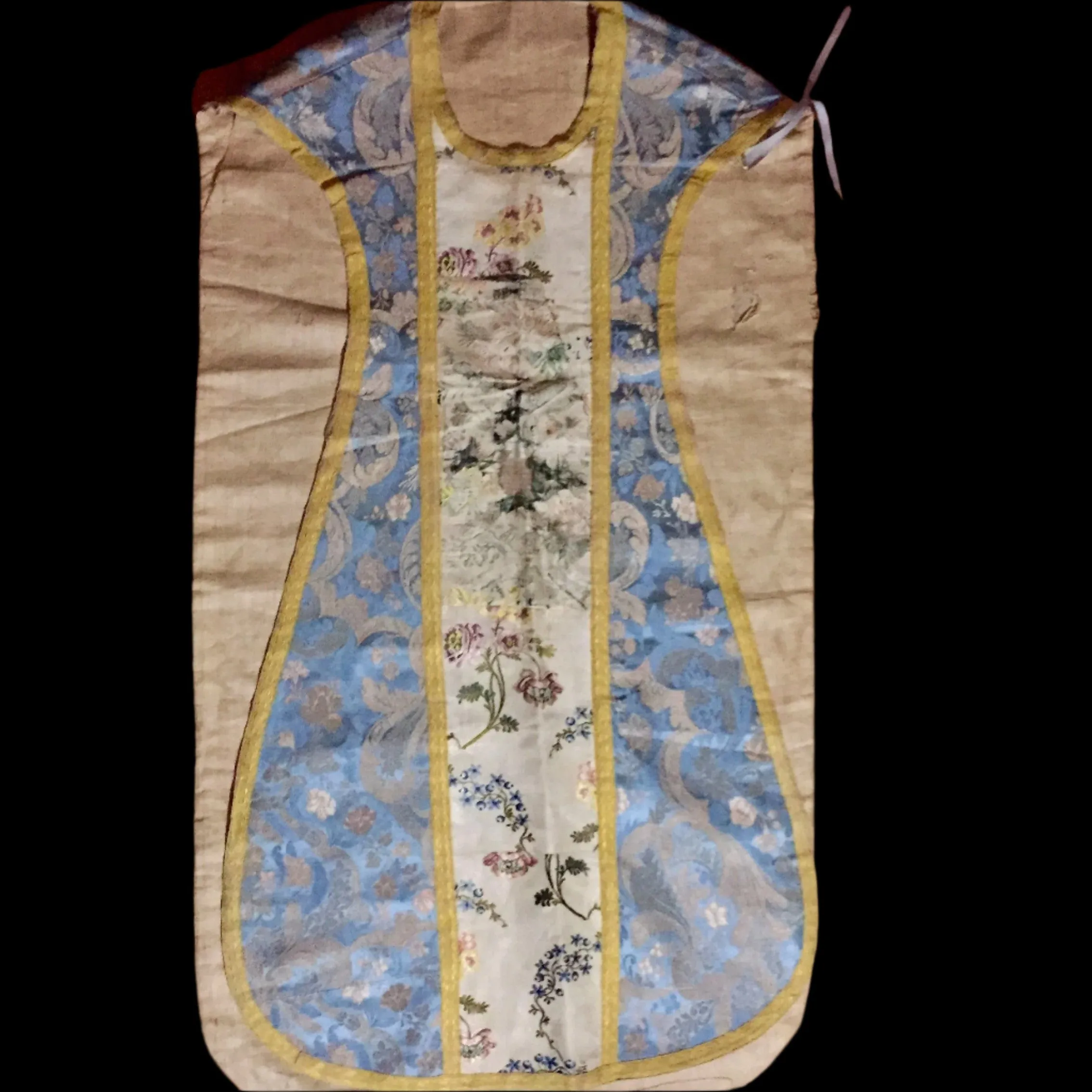 Antique Clerical Robe, Vestment, France, 16th-17th Century, Beautiful Embroidery, Gold Thread