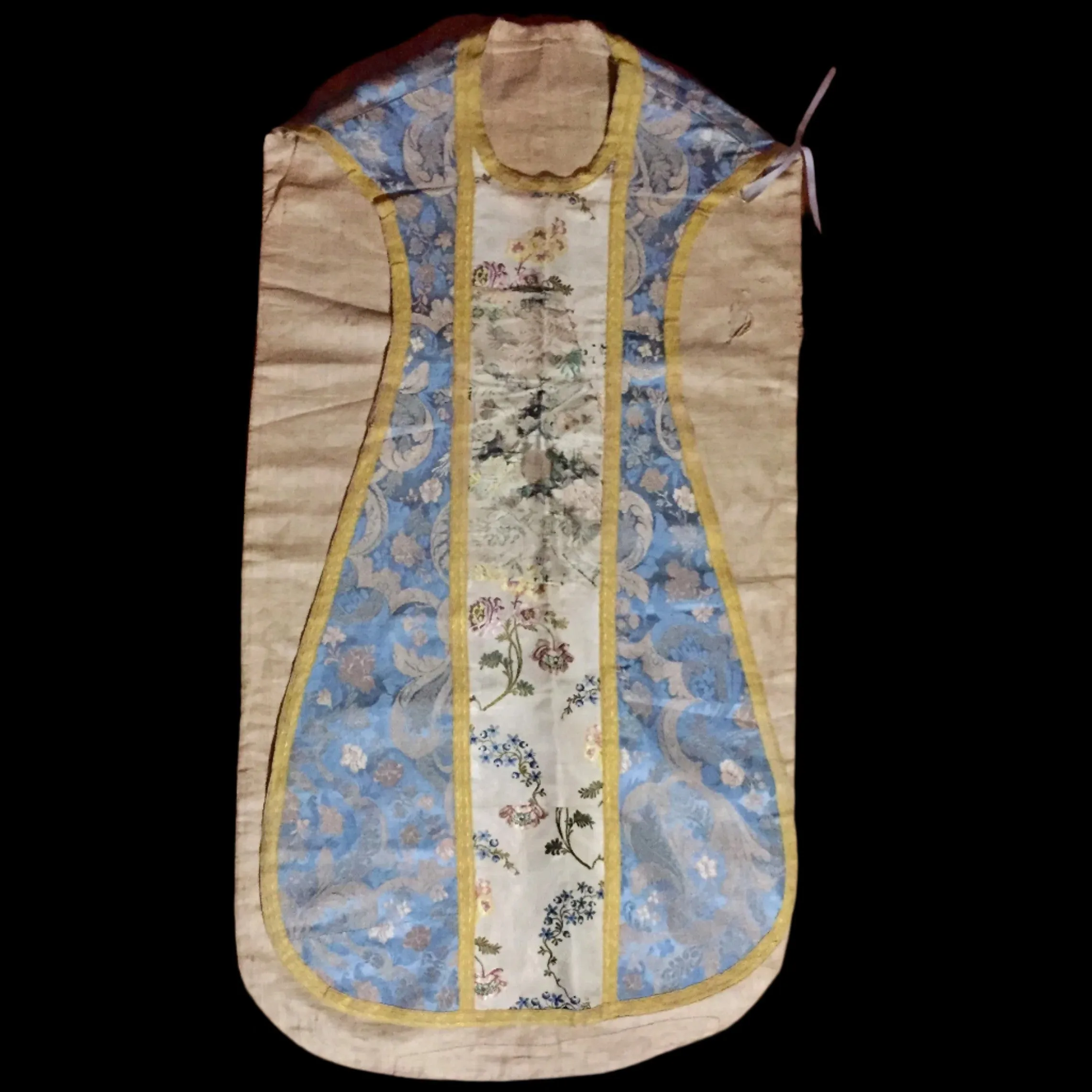 Antique Clerical Robe, Vestment, France, 16th-17th Century, Beautiful Embroidery, Gold Thread