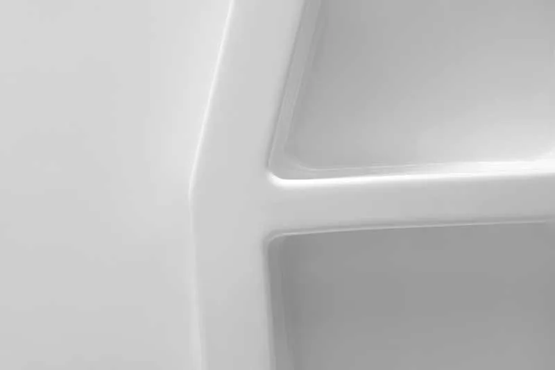 Anzzi Rose 60 in. x 36 in. x 74 in. 3-piece DIY Friendly Alcove Shower Surround in White