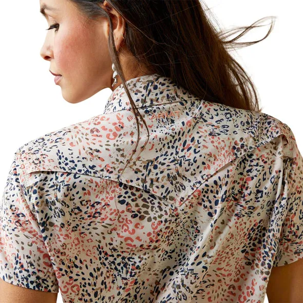 Ariat Western Ventek SS Ladies Shirt Leopard Print