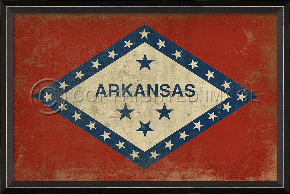 Arkansas State Flag Wall Art