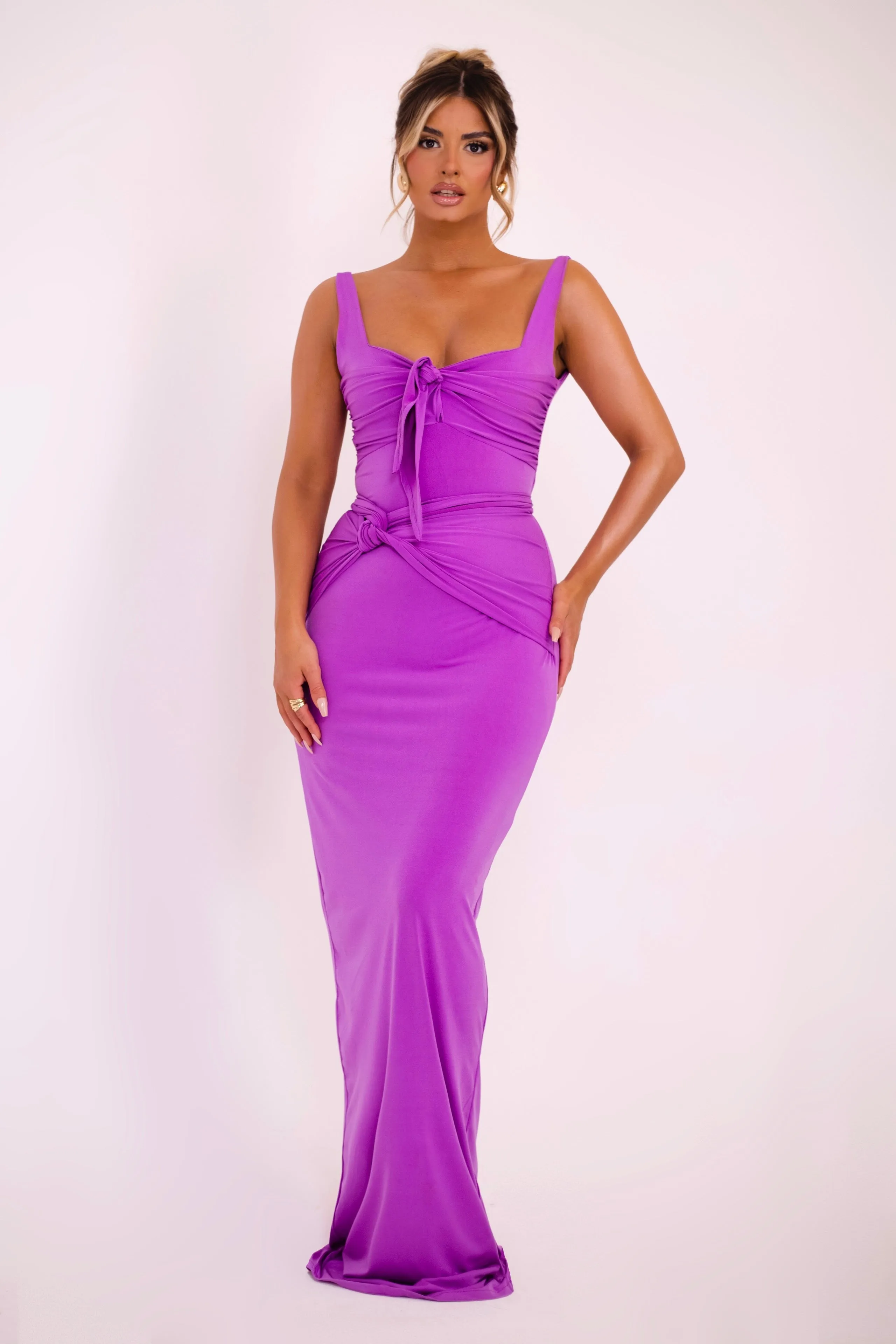 Aroa Purple Dress