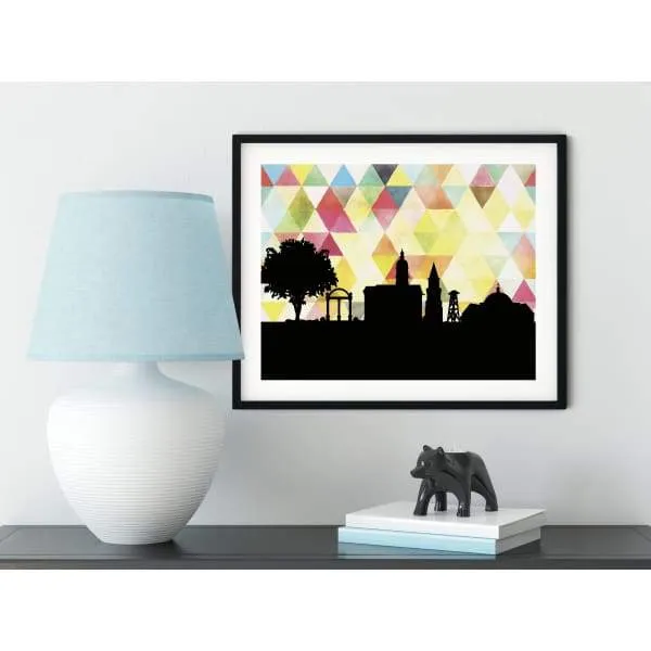Athens, Georgia geometric skyline