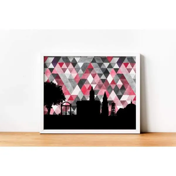 Athens, Georgia geometric skyline