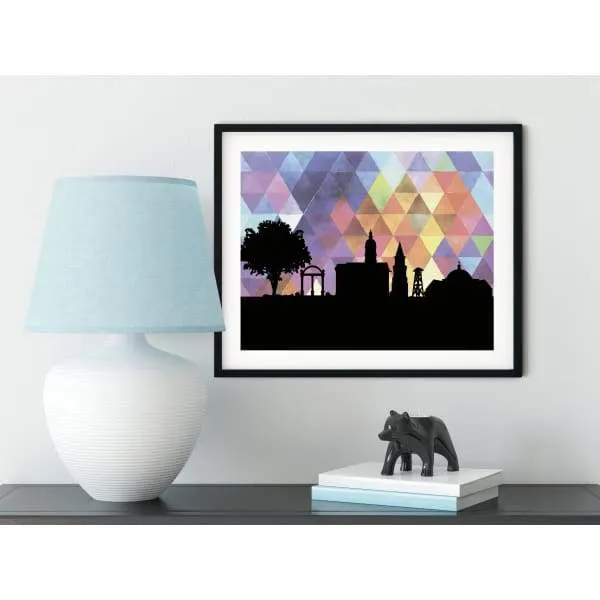 Athens, Georgia geometric skyline