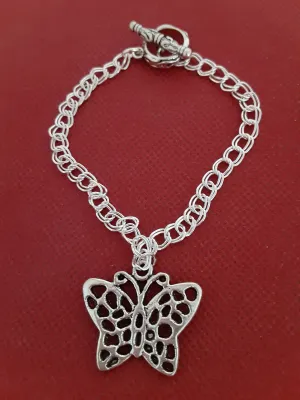 B #71 When Wearing this Cute Butterfly Bracelet I Always Feel Happy.