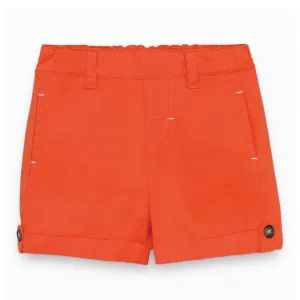 Baby Boys Vermilion Poplin Shorts