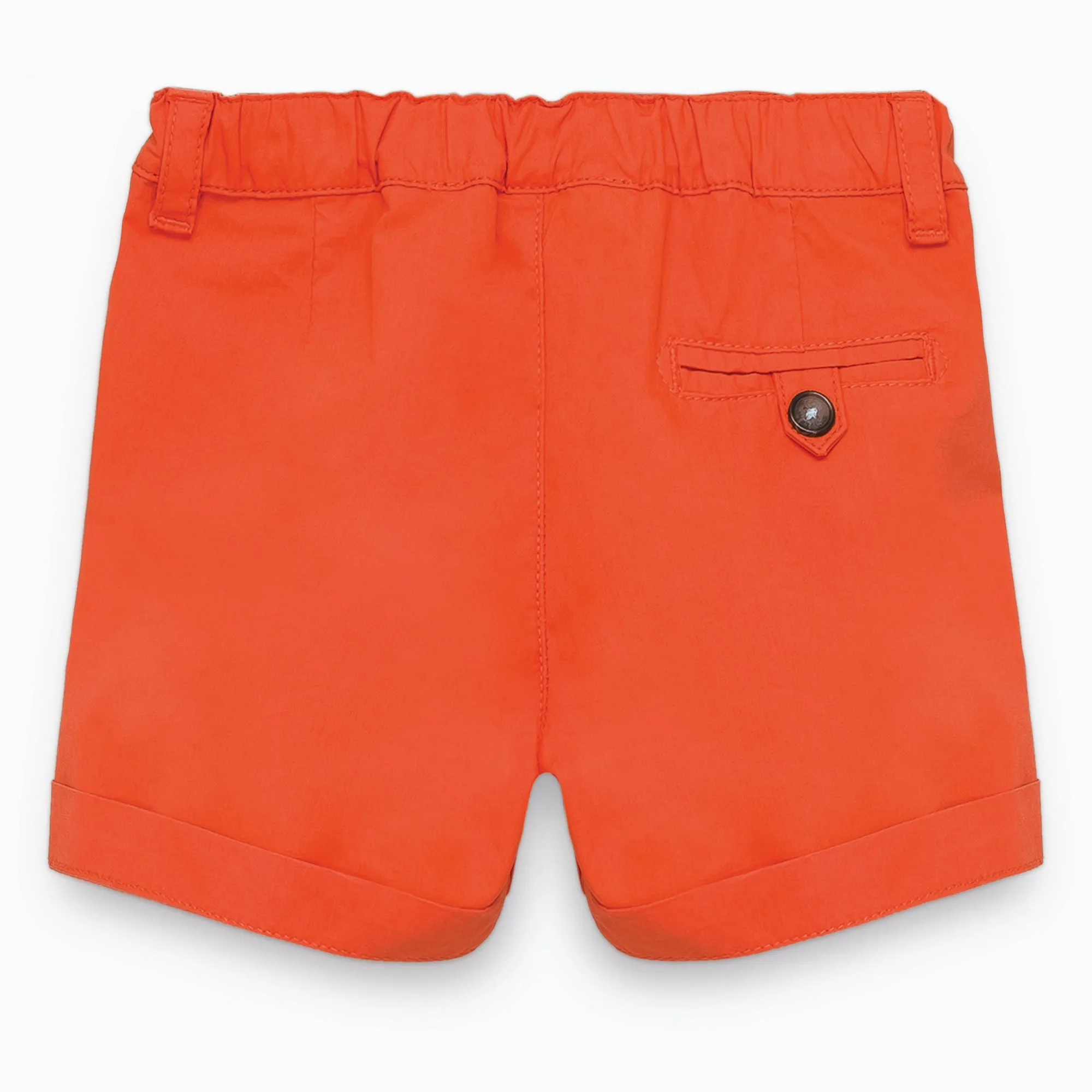 Baby Boys Vermilion Poplin Shorts