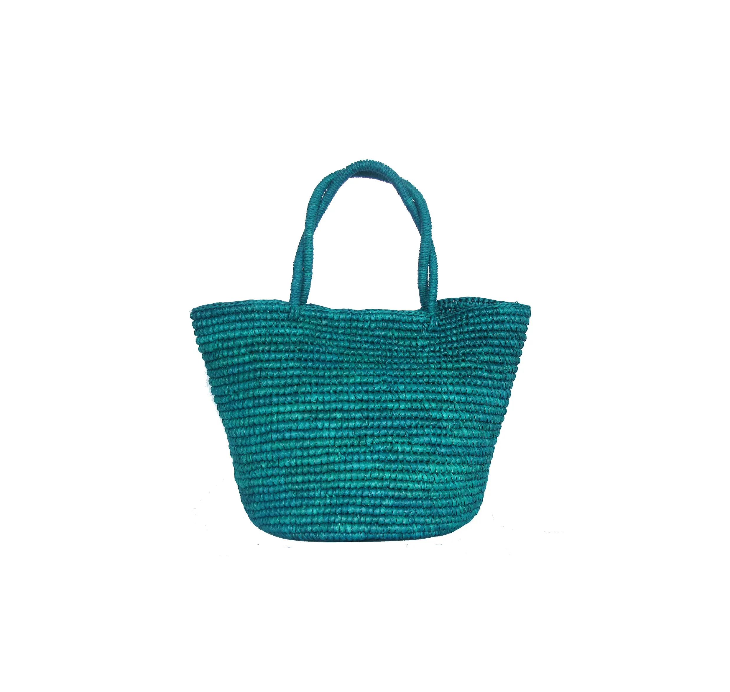 Baby tote woven straw solid