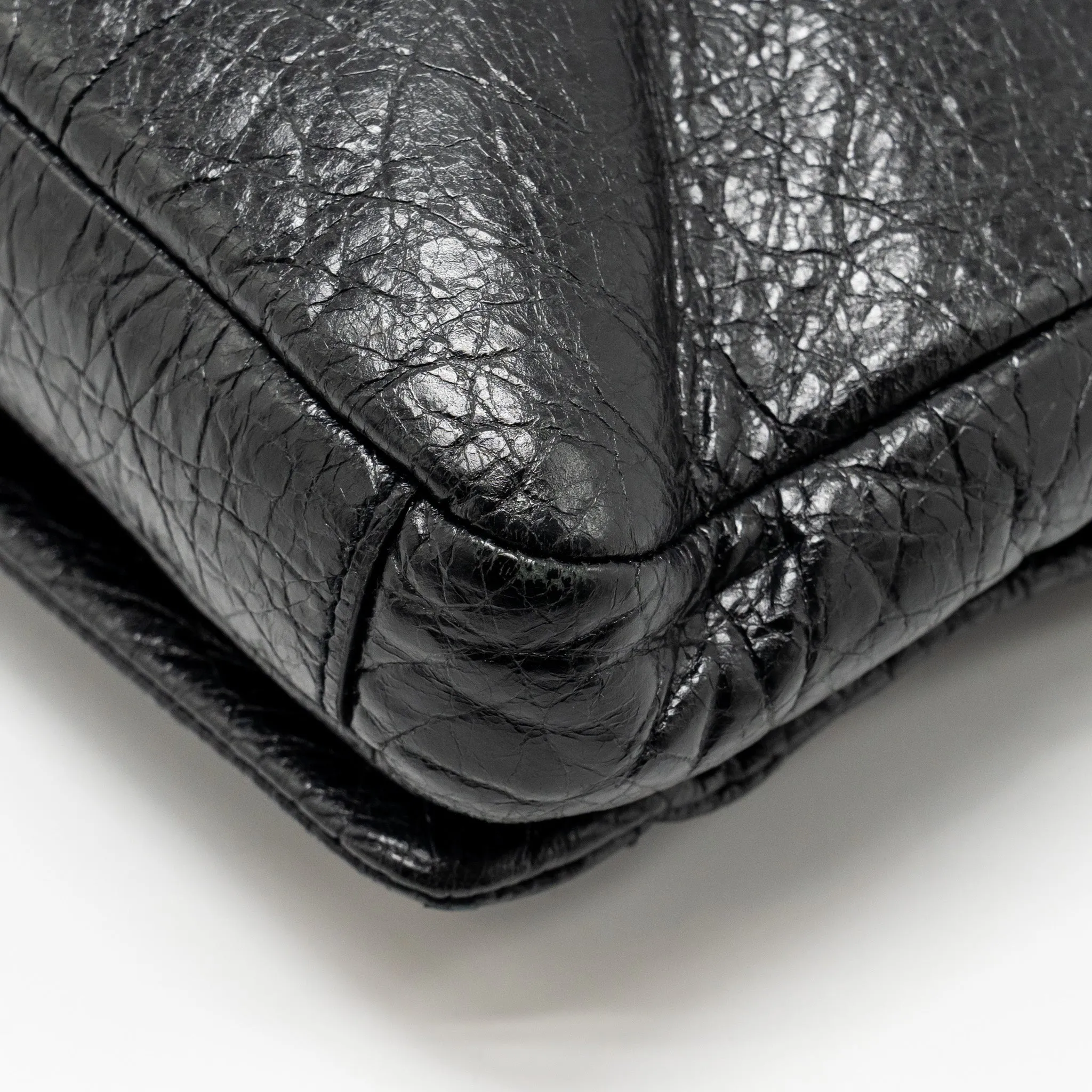 Balenciaga Briefcase Leather Black SHW