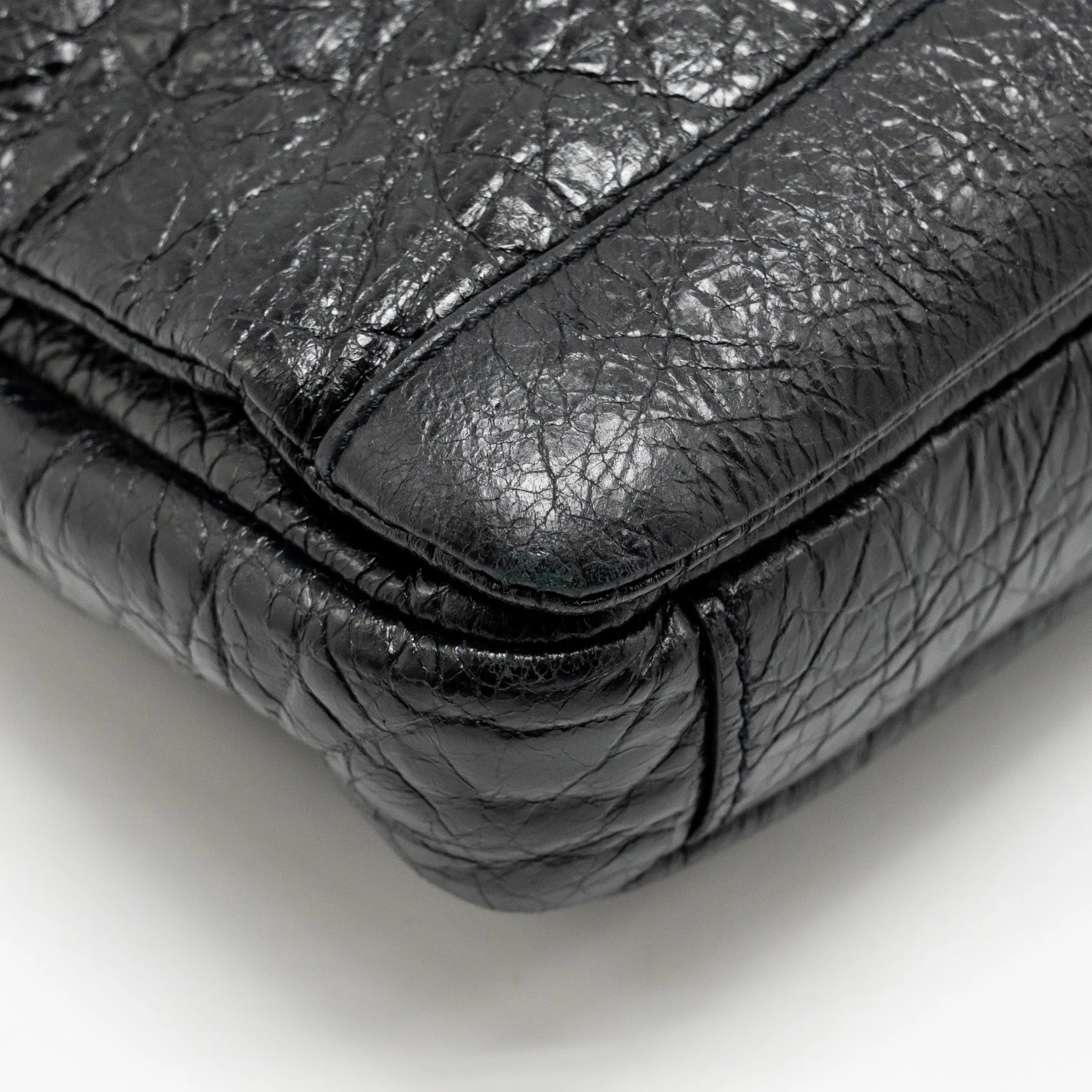 Balenciaga Briefcase Leather Black SHW