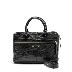 Balenciaga Briefcase Leather Black SHW
