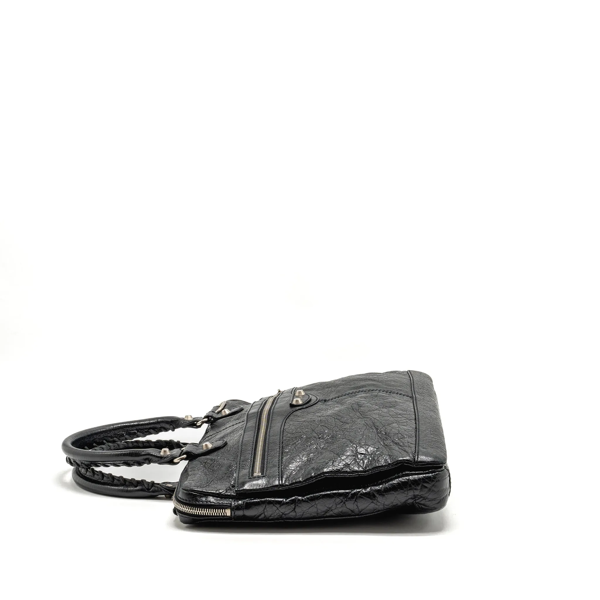 Balenciaga Briefcase Leather Black SHW