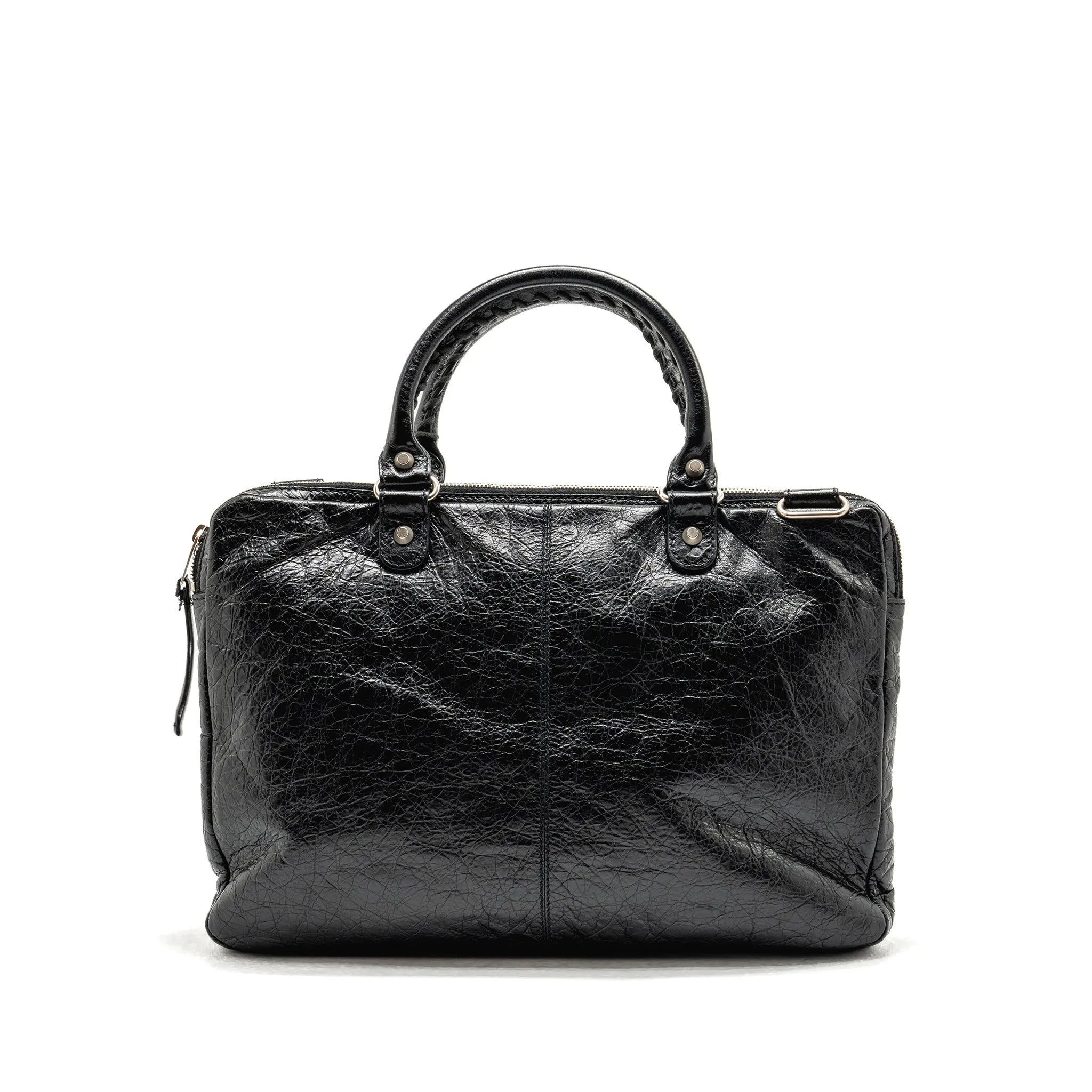 Balenciaga Briefcase Leather Black SHW
