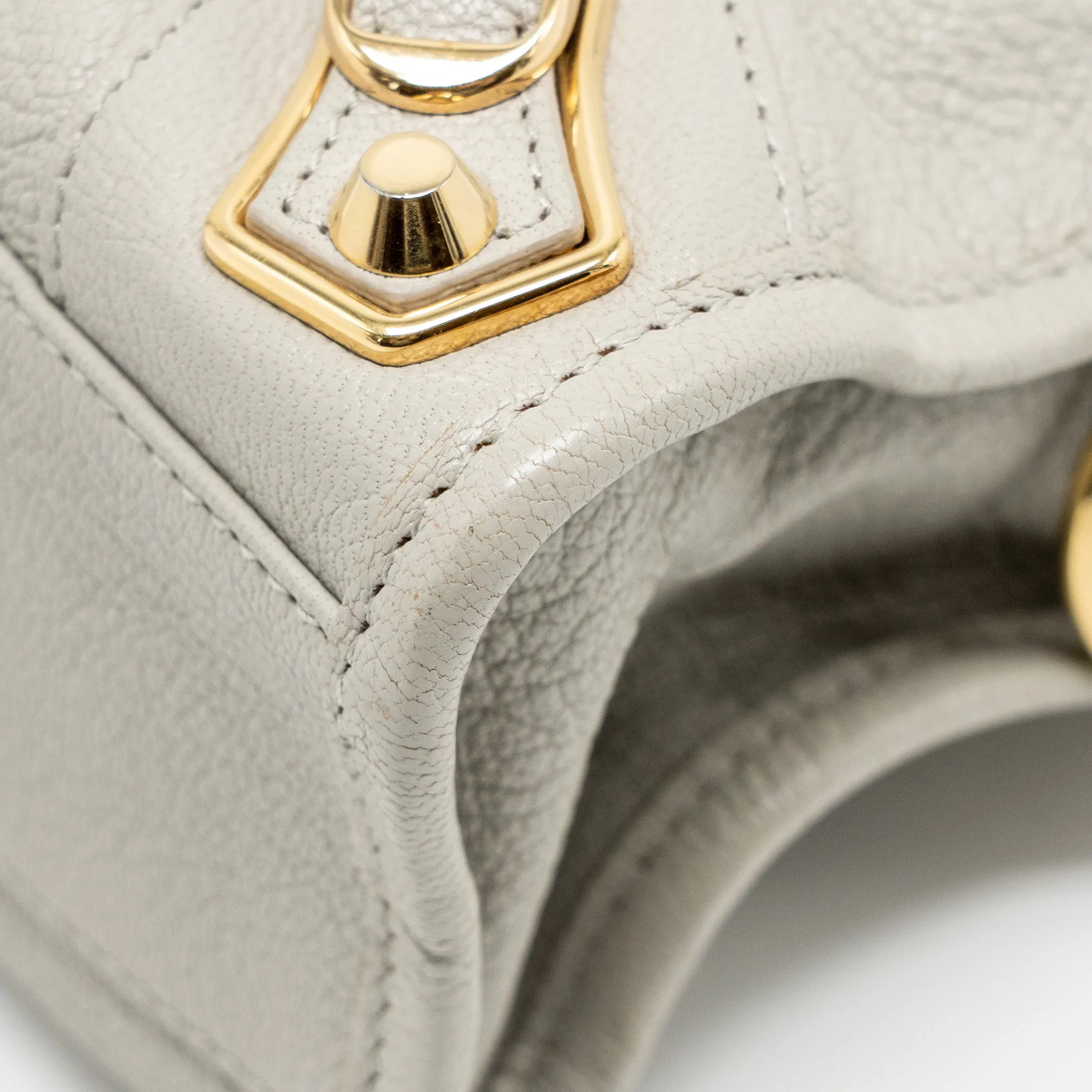 Balenciaga Mini City Bag Calfskin Light Grey GHW