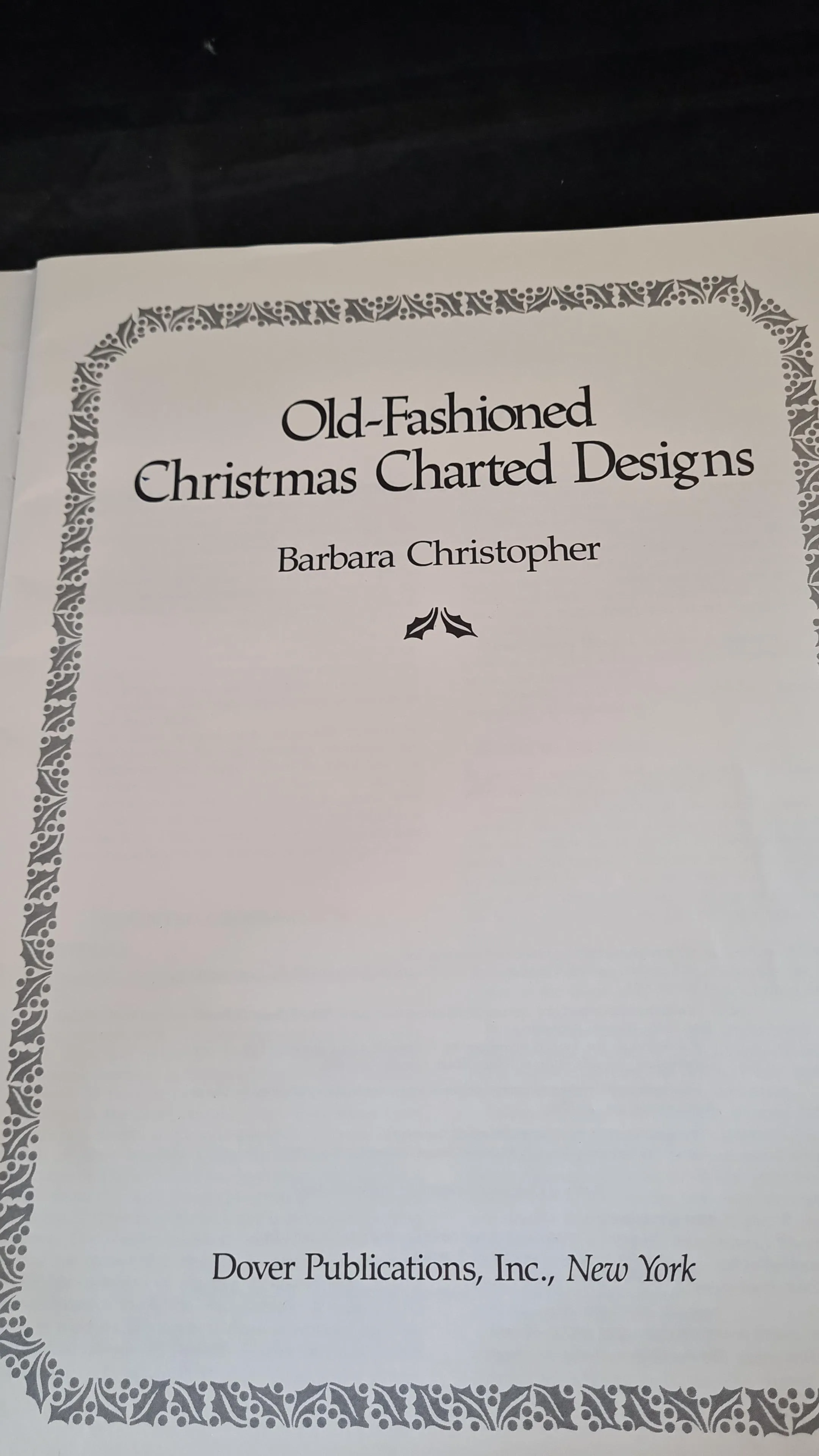 Barbara Christopher - Old-Fashioned Christmas Charted Designs, Dover, 1992
