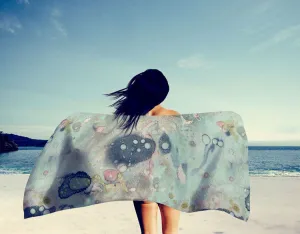 Bath Towel 'Organic in Blue'