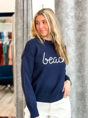Beach Boyfriend Sweater - Eclipse