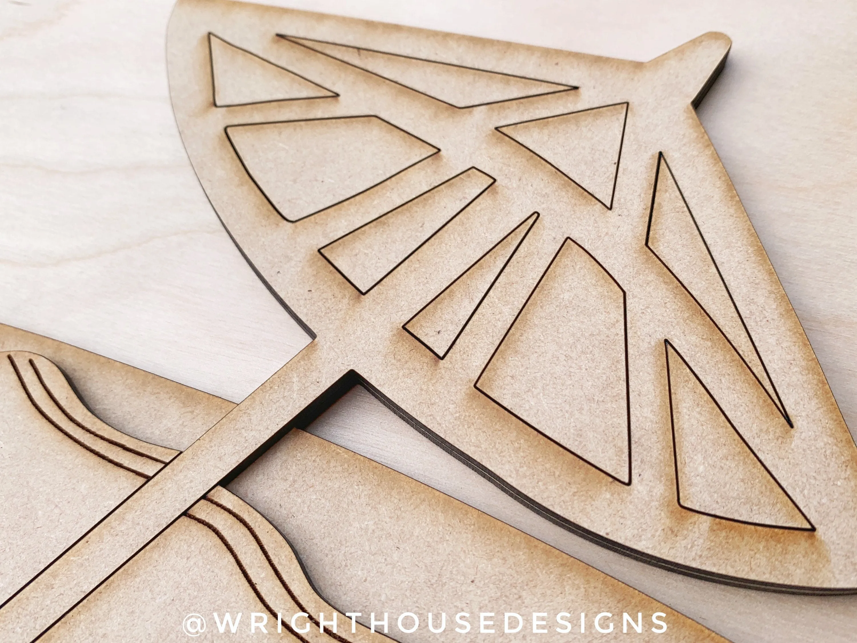 Beach Bum Umbrella Summer Door Hanger Round Bundle - Sign Making and DIY Kits - Cut File For Glowforge Lasers - Digital SVG File