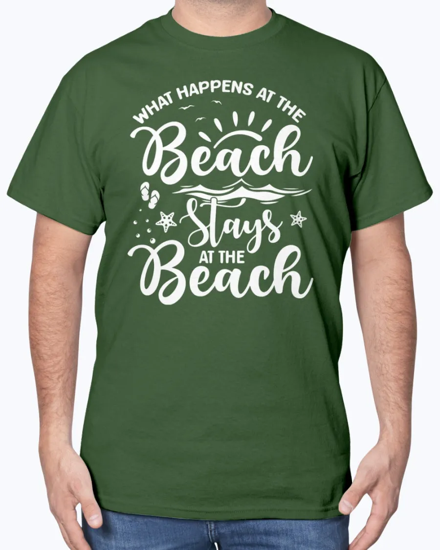 Beach-happens-a - Cotton T-Shirt (Mens)