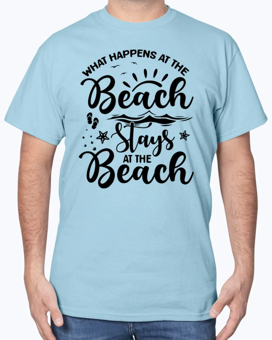 Beach-happens-a - Cotton T-Shirt (Mens)