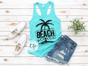 {Beach Please} screen print tee