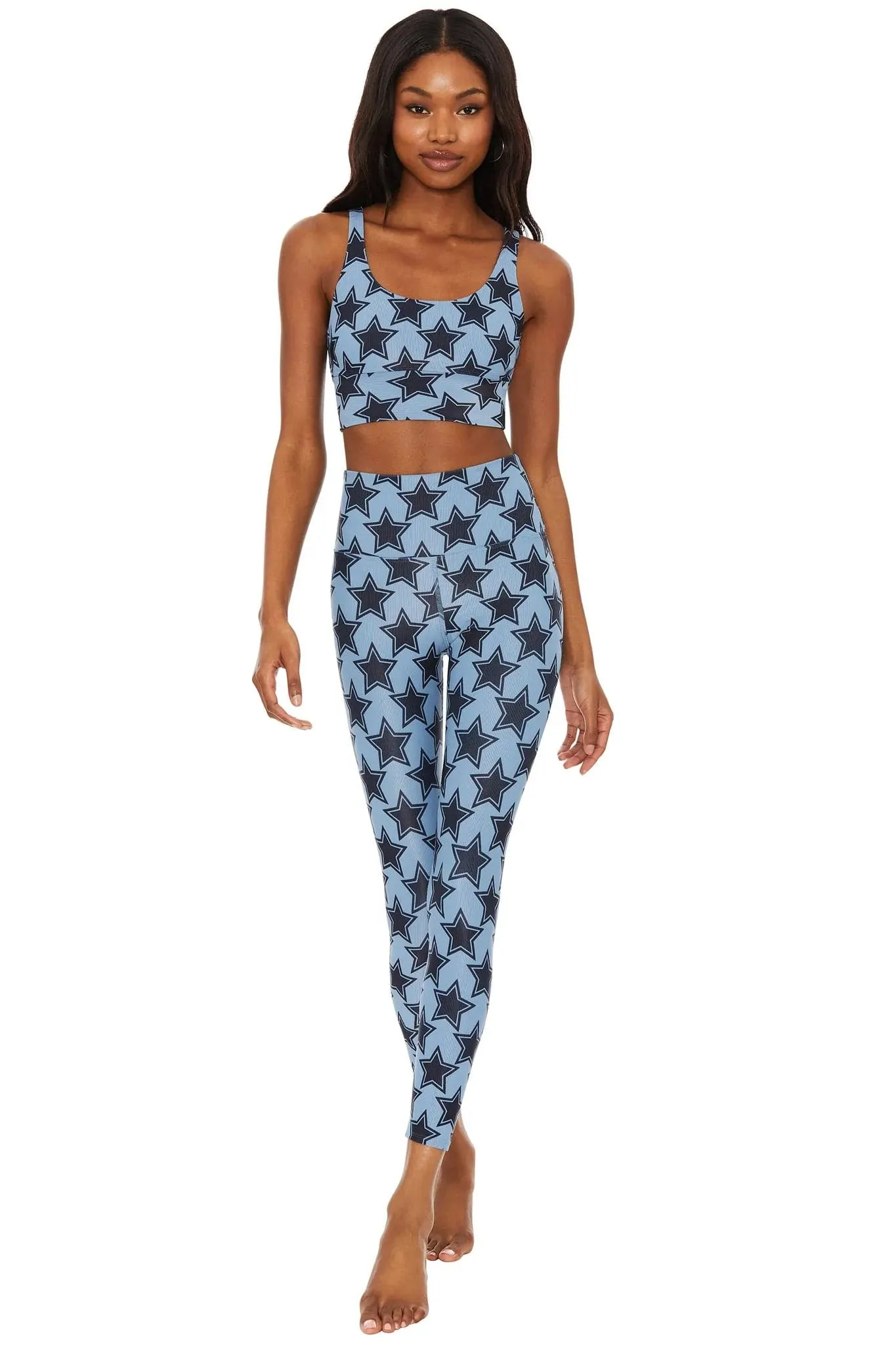 Beach Riot Ayla Pewter Disco Star Leggings