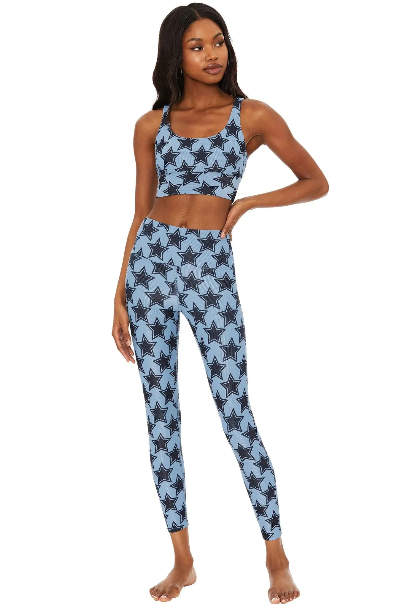 Beach Riot Ayla Pewter Disco Star Leggings