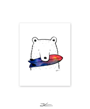 Bear Snack - Print/ Framed Print