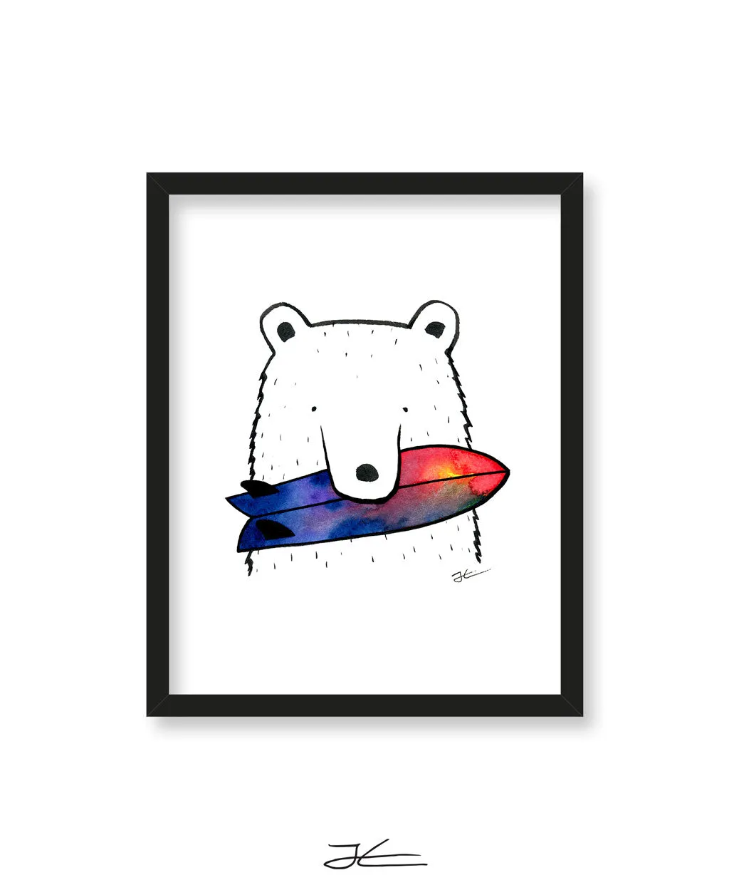Bear Snack - Print/ Framed Print