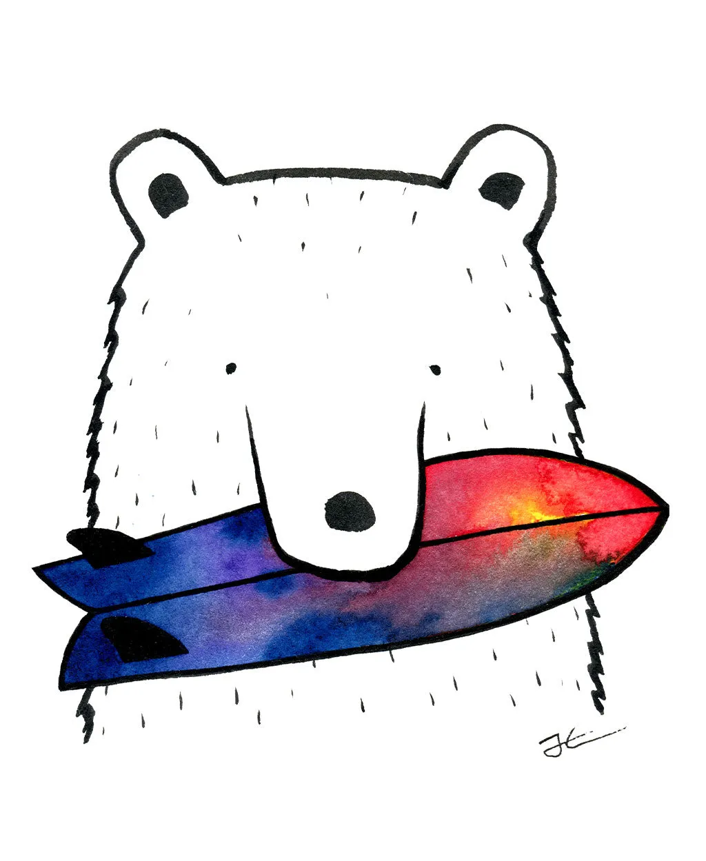 Bear Snack - Print/ Framed Print