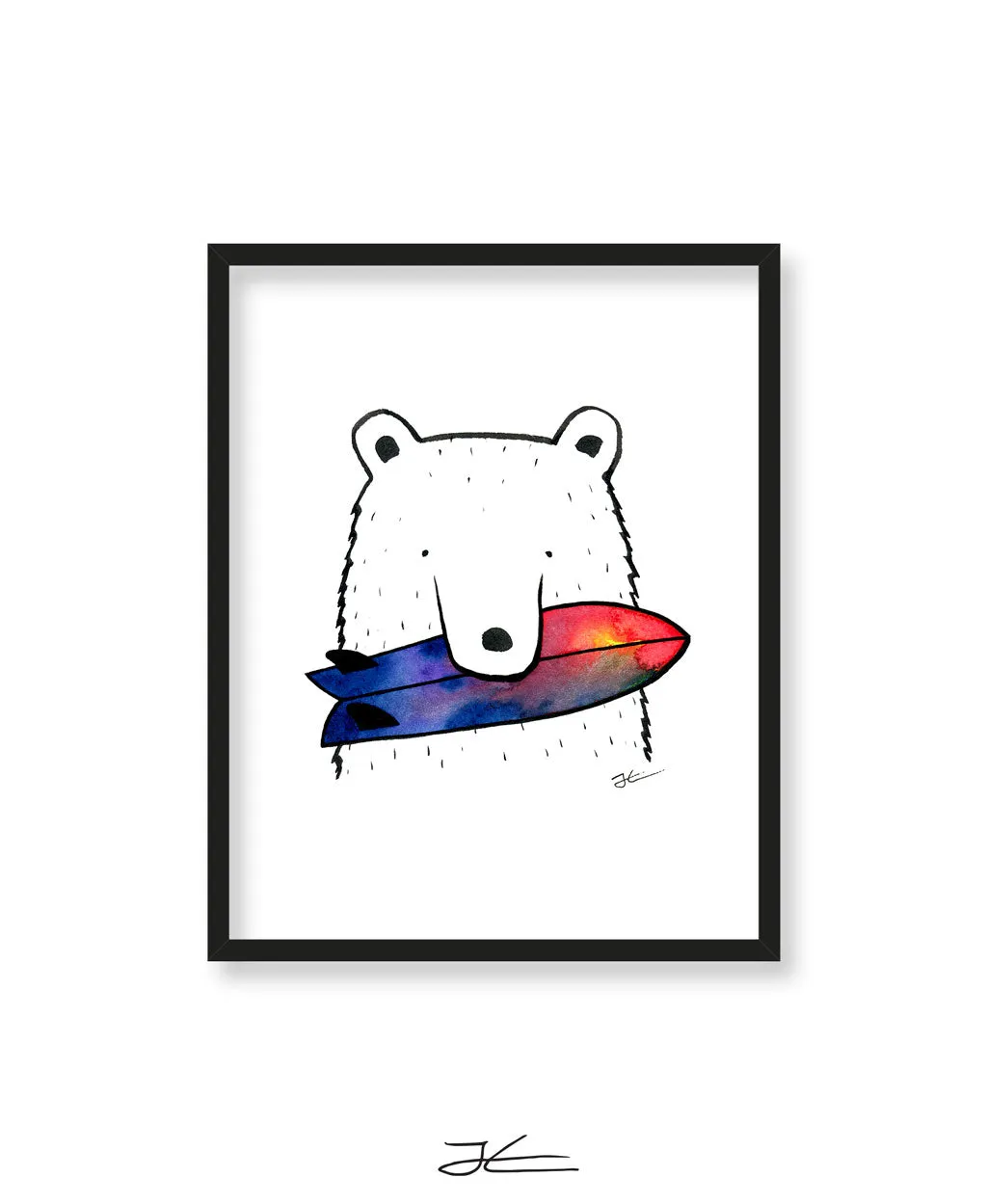 Bear Snack - Print/ Framed Print