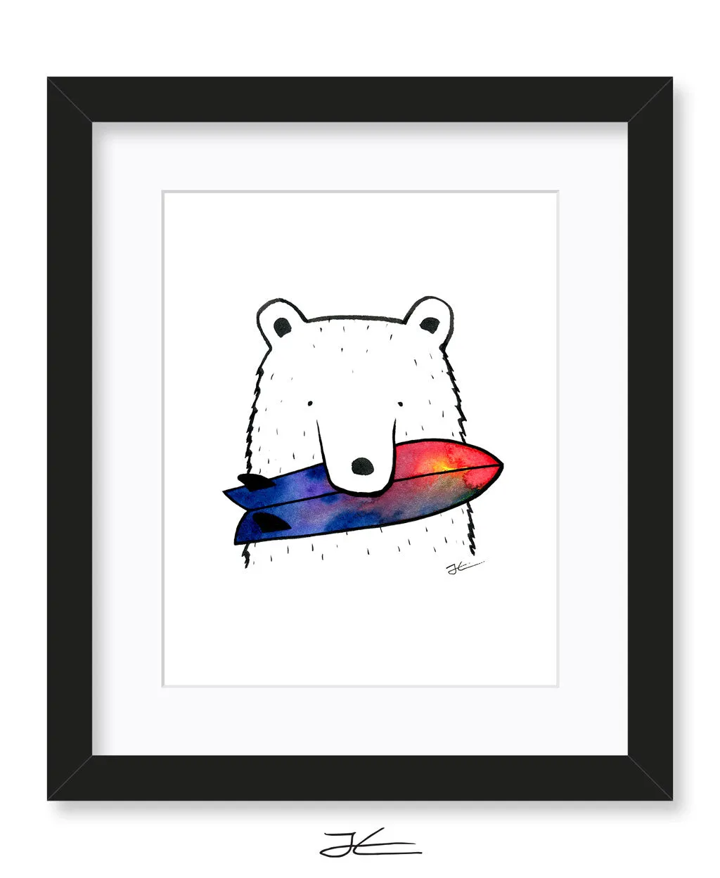 Bear Snack - Print/ Framed Print