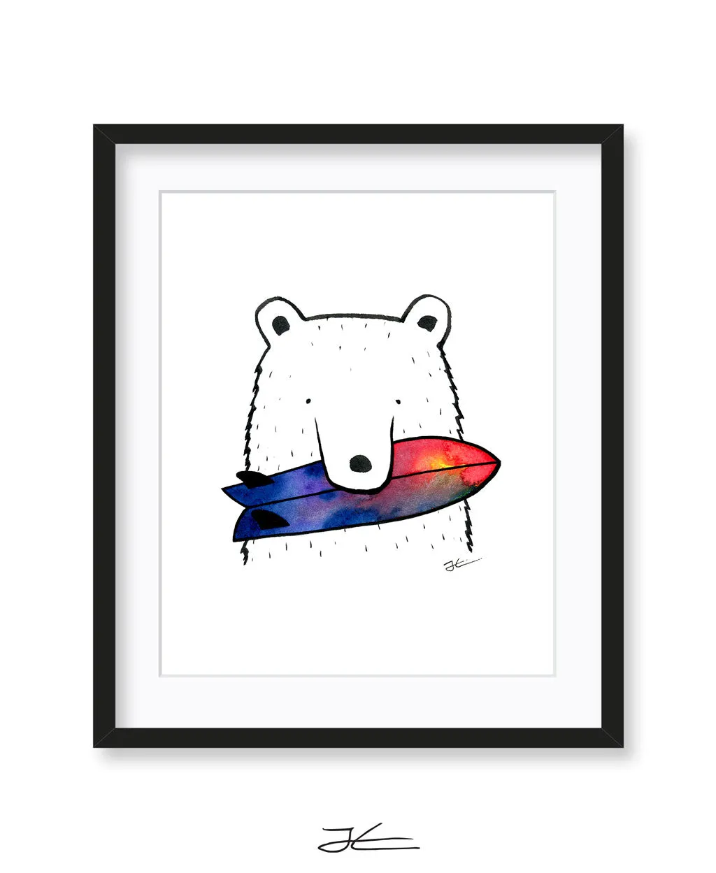 Bear Snack - Print/ Framed Print