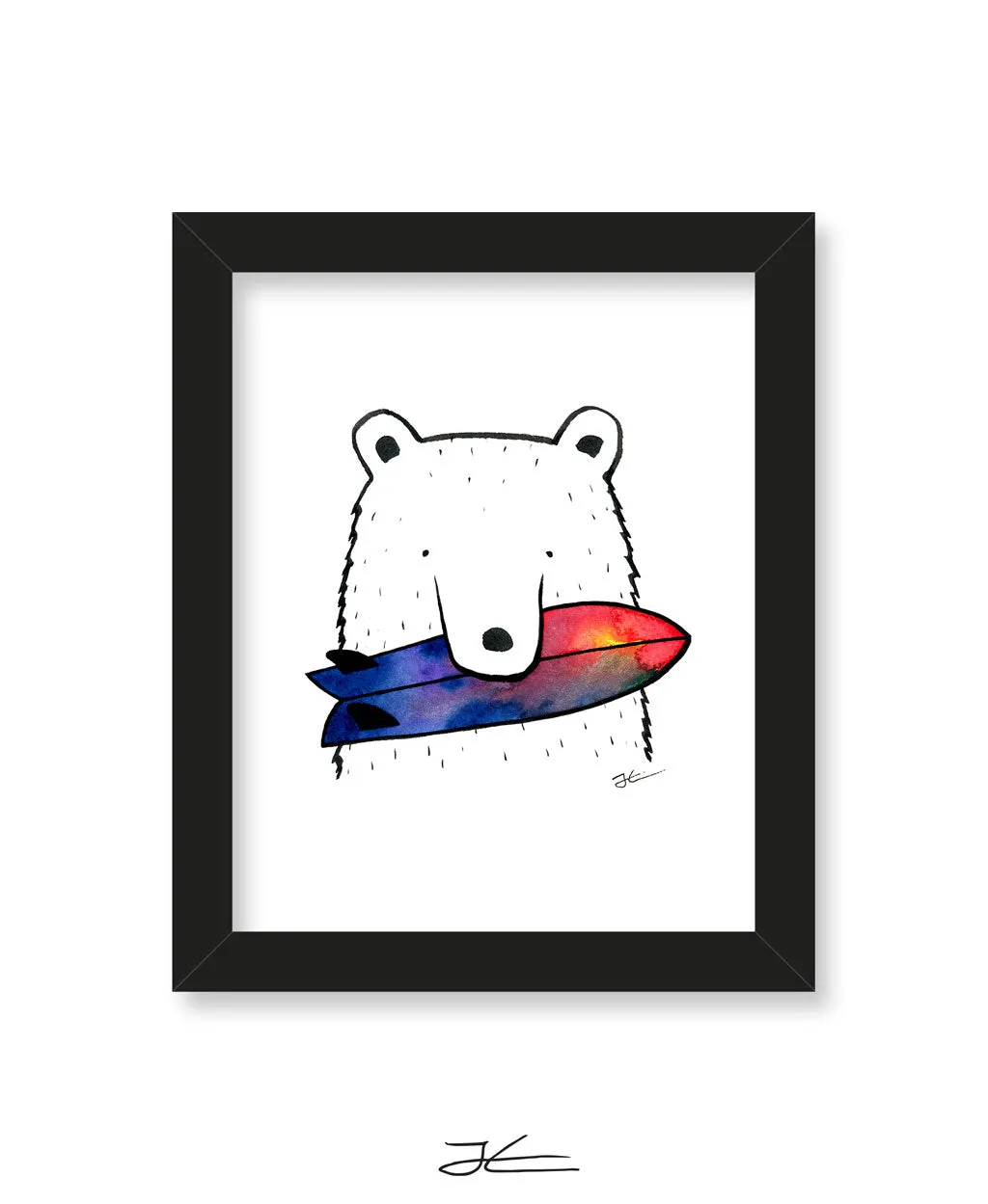 Bear Snack - Print/ Framed Print