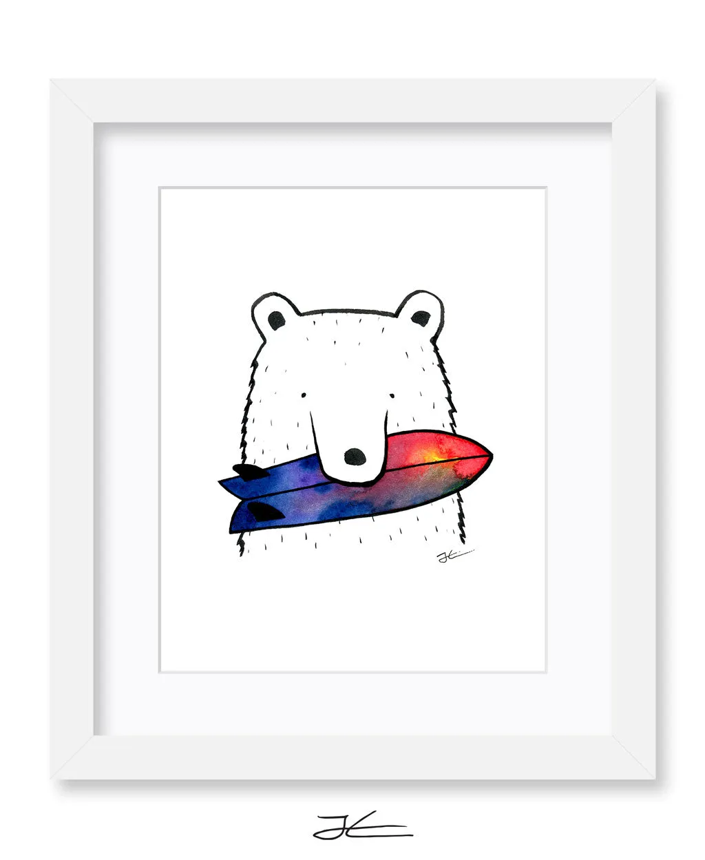 Bear Snack - Print/ Framed Print