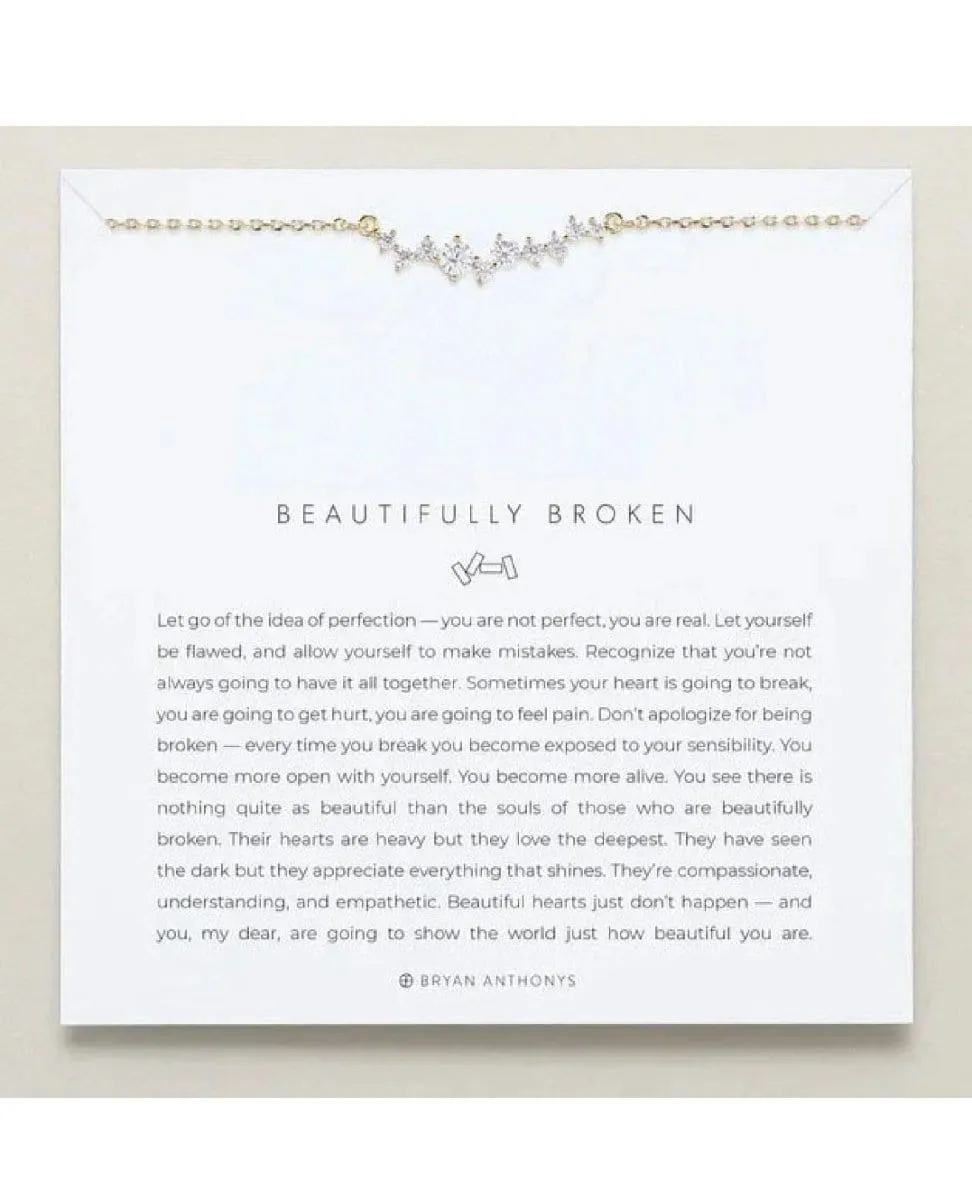 Beautifully Broken Dainty Necklace 14k Gold