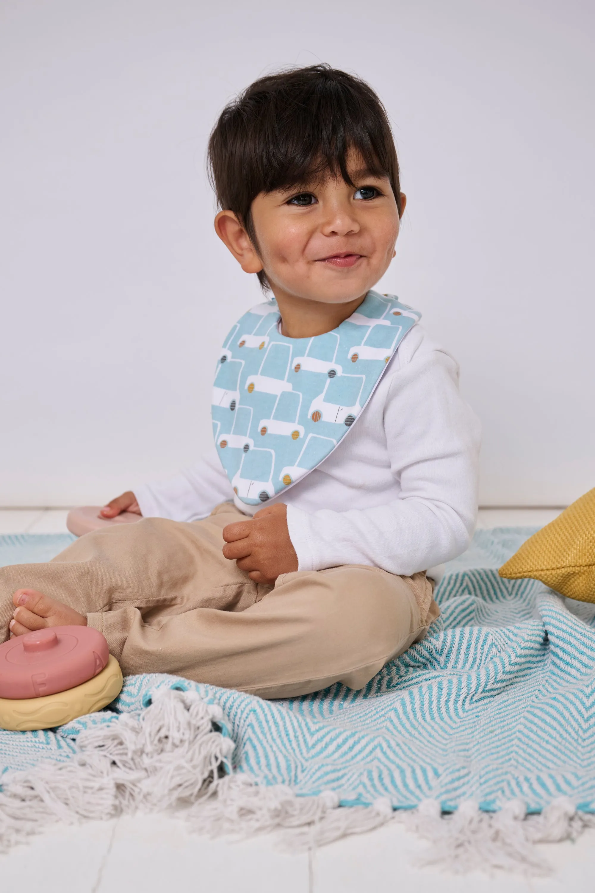 Beep Beep Car Waterproof Dribble Bib