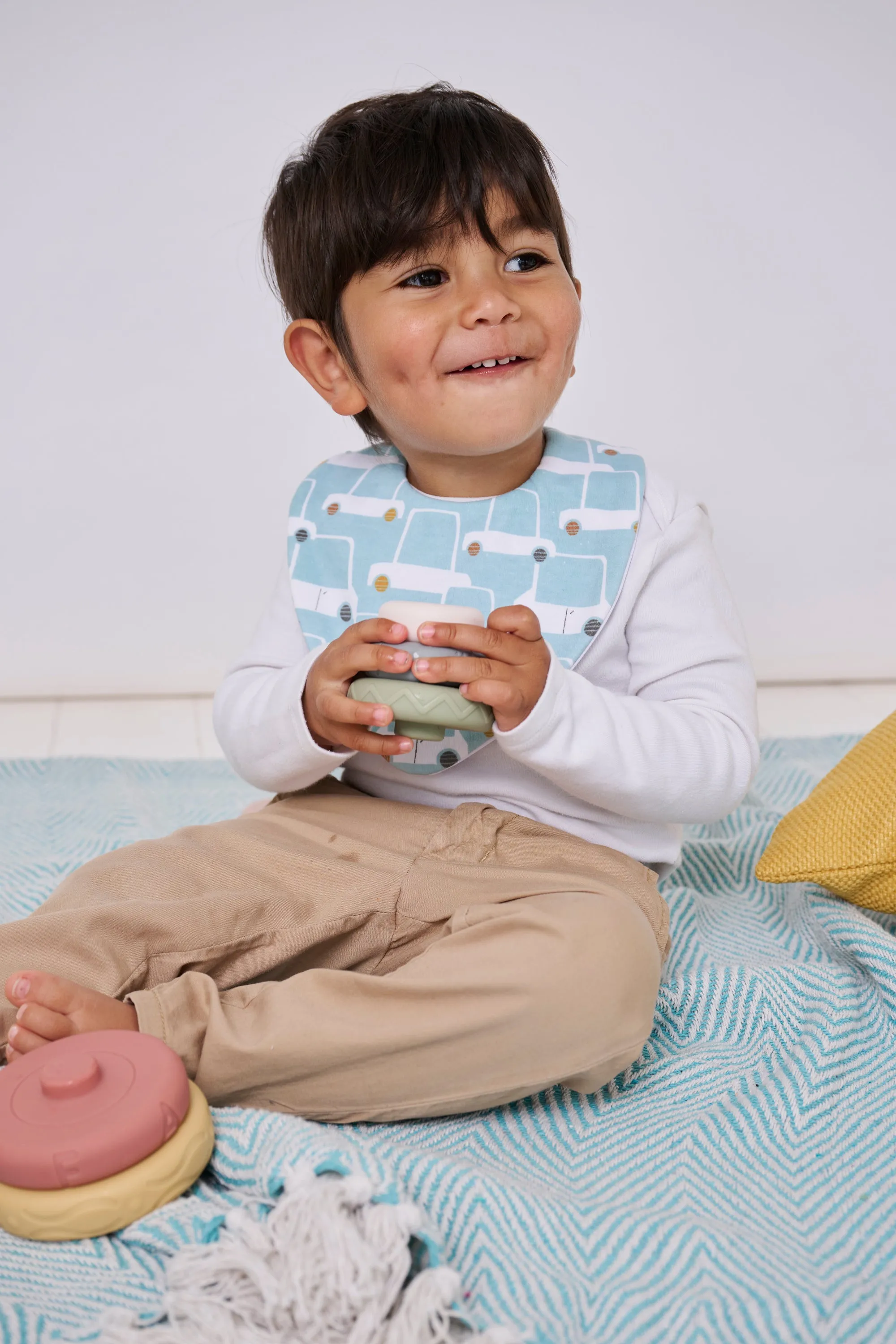 Beep Beep Car Waterproof Dribble Bib