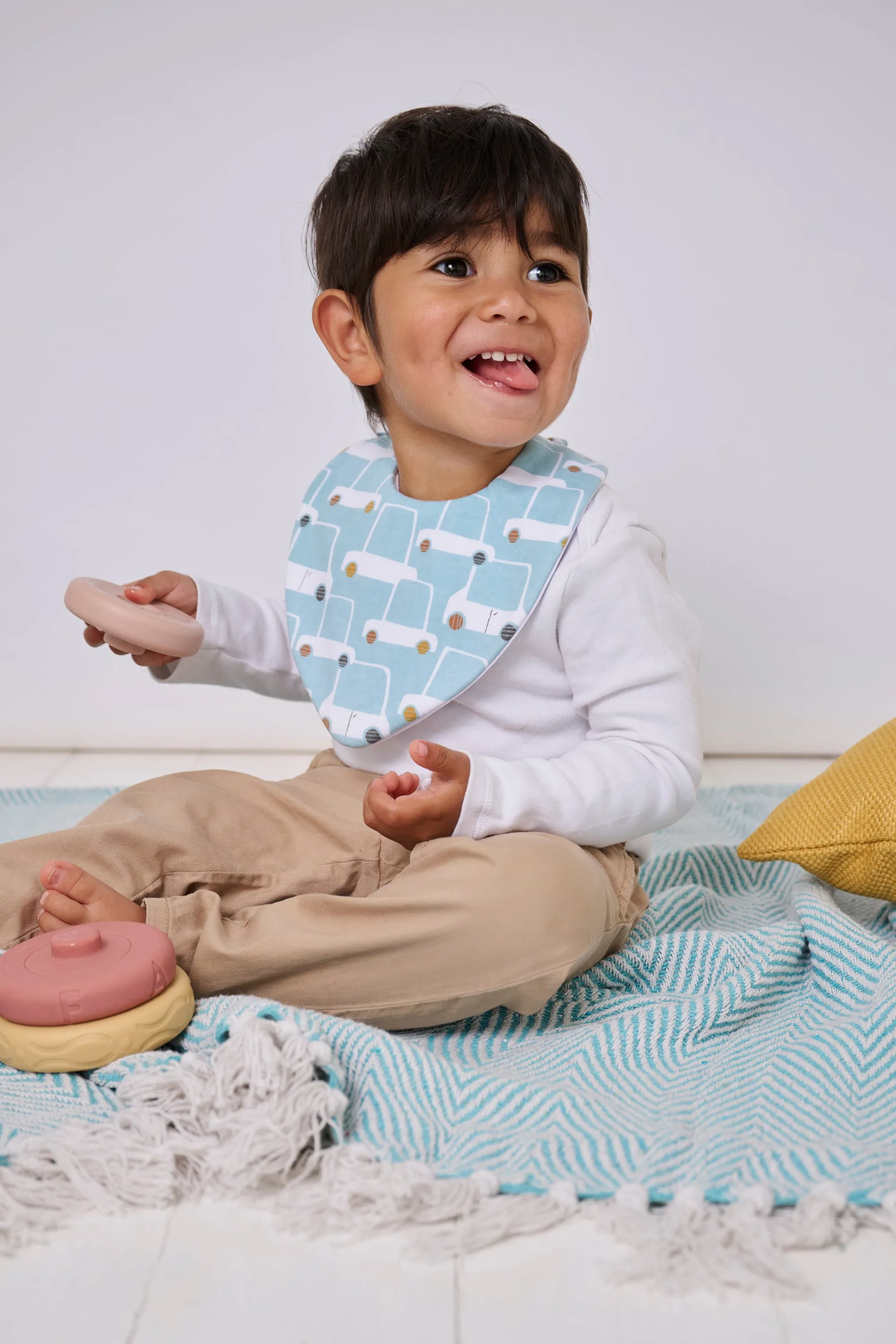 Beep Beep Car Waterproof Dribble Bib