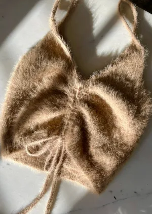 BEIGE KNIT TANK