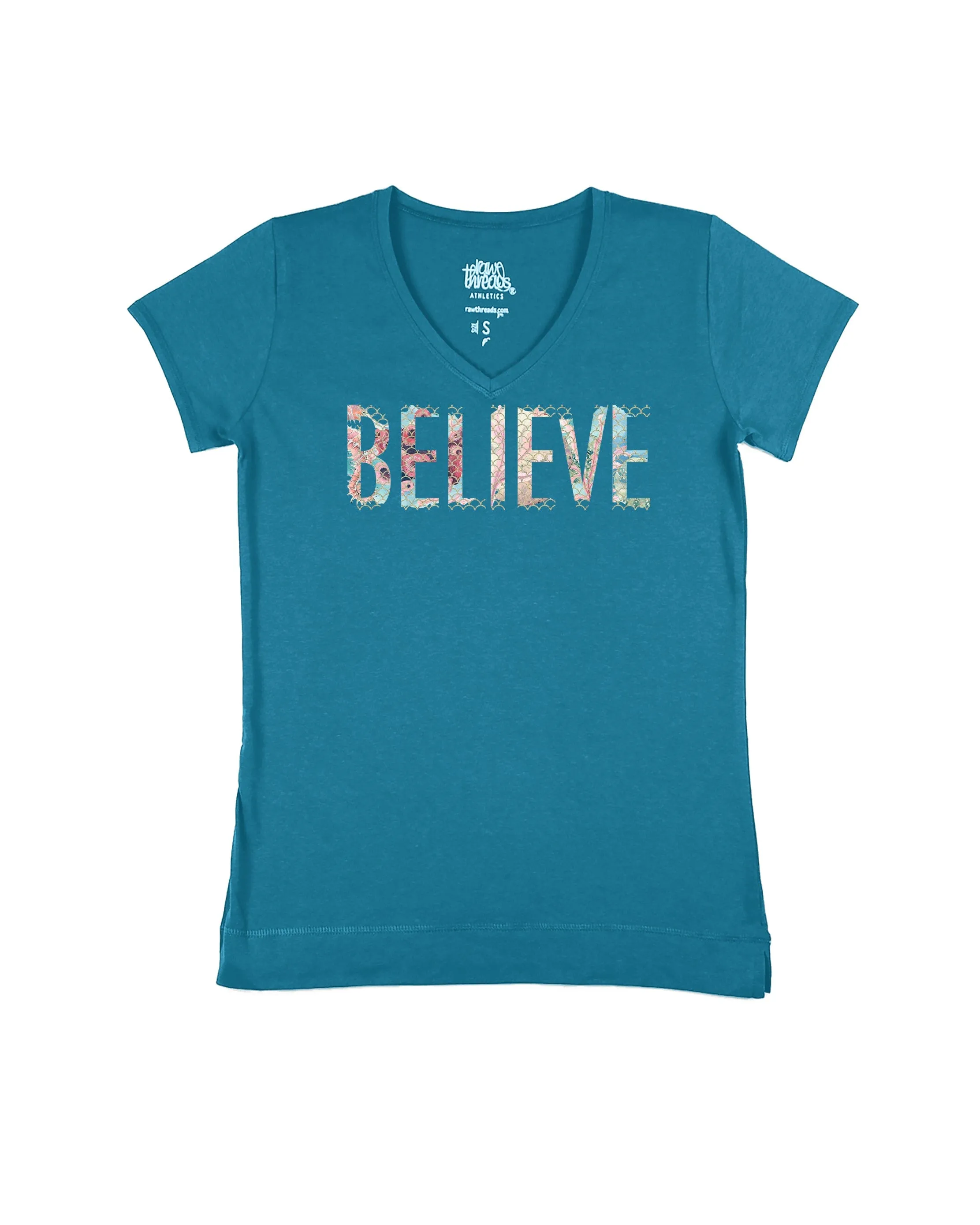Believe Mermaid Scales and Coral