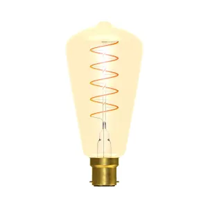 Bell LED Vintage Soft Coil Squirrel Cage 240V 4W B22d Gold Dimmable