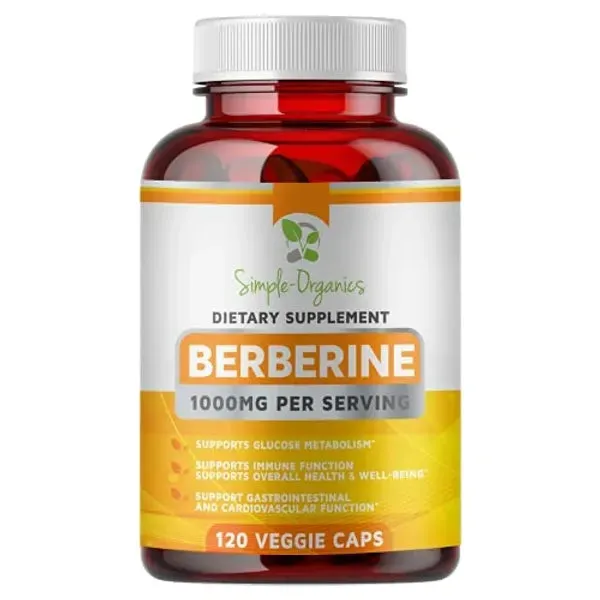 Berberine 500mg (1000mg Per Serving) - 120 Capsules
