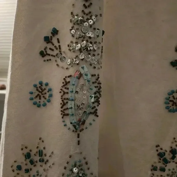 Black and White Embroidered skirt