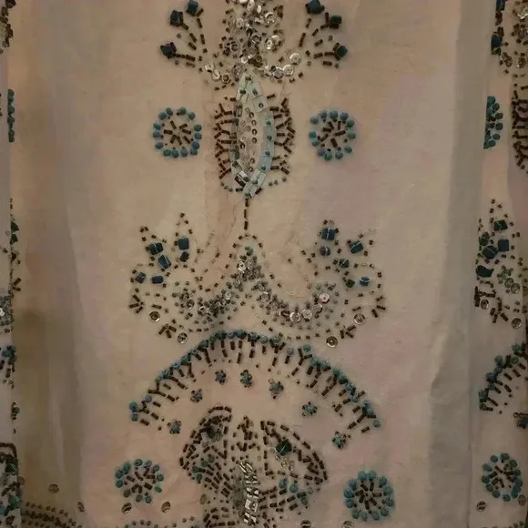 Black and White Embroidered skirt